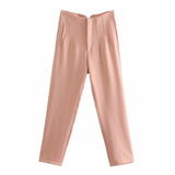 Fongt And Summer 2025 New Fashion Multi-Color Pendant High-Waisted Halon Casual Suit Pants