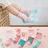 Pairs/lot 1 to 10 Years Spring Autumn Cute Rabbit Socks On Girls Fashion Car Pattern Socks For Boys Soft Children's
