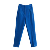 Fongt And Summer 2025 New Fashion Multi-Color Pendant High-Waisted Halon Casual Suit Pants