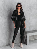Fongt Heavy Industry Ins Wind Chain Rivet Street Fashion Single Buckle Jacket 6003