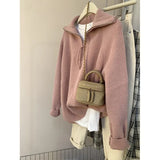 Fongt Gray Half-Zip Sweater Women Wear Soft-Creating Knitted Knitted Jacket Coat Tops In Autumn And Winter