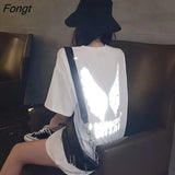 Hip Hop Reflective Hoodie Harajuku Loose Unisex Clothes Winter Pullover Wings Coat Women Punk Gothic Couple Hoodie