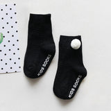 0 to 4 Yrs Ruffle Edge Non-Skid Cotton Socks with Grip For Kids Toddlers Baby Girl Boneless Socks Four Seasons