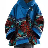 Fongt Winter Wish Amazon Ebay Autumn And Winter New Lady Loose Retro Print Wool Coat 5 Color 8