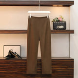 Women Autumn Winter Clothing Elegant Office Pant Suit Noted Vest Jacket Top And Pant Two Piece Set Matching