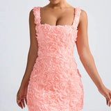 Fongt Summer New Sexy Square Collar Flowers Sexy Stylish Sleeveless Strap