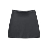 Fongt Women's ZA Autumn/Winter New Sleeve Knitted Coat Knitted Miniskirt Set