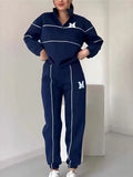 Fongt 2025 New Trousers Letter Long-Sleeved Casual Sports Set Two Sets