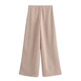 Fongt Homemade New Women's Dress Three-Color Jewison-Selecting Soft Blouse Wide Leg Trousers 3644628
