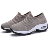 Women Sneakers Running Shoes Sports Shoes Breathable Mesh Comfortable Platform Shoes Air Cushion Sneaker