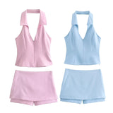 Collar Blouse 2796777 Low Waist Skirt 3067407 Suit-Outfit