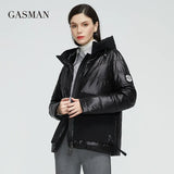 2022 Designer Spring Warm Cotton parka Women Coat Short fashion casual Stand-up Collar hooded Women's Autumn jacket