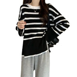 Fongt Sweater Women's Spring 2023 New Loose Lazy Vintage Design Sensing Knitted
