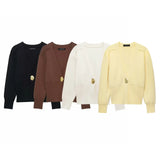 Fongt Homemade New Women's Classic High-End Coat Knitted Jackcase UWG930073