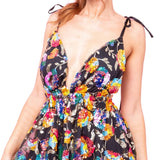 Chic Suspender Sequined Backless Mini
