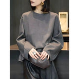 Fongt Design Temperament Wood Ear Top Lady 2025 Spring Super Beautiful Waist Chiffon Tide