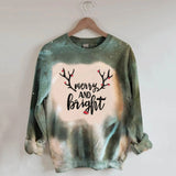 Christmas Long-Sleeve Printed Warm O Collar Pullover