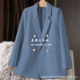 Fongt And Autumn Small Suit Jacket Women 2025 New Korean Version Of The Relaxed Leisure Net Red Suit Women's Top