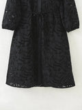 New Hollowed-Out Embroidery Loose Version Cotton Dress 4786246-Outfit