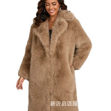 Fongt And Winter Imitation Fox Thick Long Suit Collar Imitation Fur Coat In The Long Plush Fur Coat