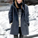 Fongt 2025 New Plus-Coat Pocket Women's Coat Stylish Elegance