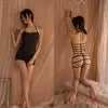 Tiffin Lingerie Autumn New Sexy Mesh Yarn Perspective Lace Hot Pure Teasing Slings Aja Syringe