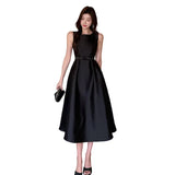 Fongt Sleeveless Vest Dress 2025 Summer French Waist High-End Design Mid-Long Dress