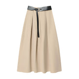 Fongt New With Belt Cape-Type Midi Skirt 1971803756