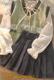 Japanese School Uniform White Three Lines College High School Girls Student Uniforms Sailor Suit White Tops Pleated