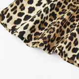 Fongt New Leopard Print Short Sleeveless Dress 3201140
