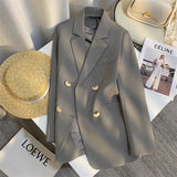 Fongt 2025 New Grey High-End British Style Suitcase Lady French Style Fashion Small Suit