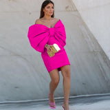 Fongt Bow Dress Design Stylish Sexy Party Dress Party Dresses