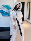 Winter Down Coat Women 2024 Long Parka Warm Winter Snow Jacket Casual Thick Hooded Black Puffer Jacket Bright