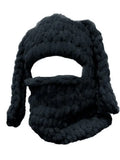2023 Cute Women Girl Knitted Skullies Beanies Solid Color Winter Warm Loose Causal Cute Animals Ears Pattern Caps Hat-Outfit