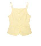 Fongt Women's Explosive Buckle Vest Top + Shorts Set