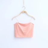 Fongt 2024 Winter Burst Velvet Short Rubber Band Sling A Word Collar Vest Woman-Outfit