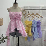 Stupid Irregular Skirt Sling Sling Sling Vest Bohemian Holiday Hottie Sleeveless Top
