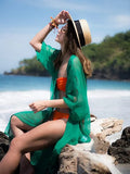 Chiffon Wrinkled Beach Shawl Bikini Swimsuit