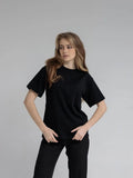 Fongt Cotton Collar Solid Color T-Shirt Girl 2025 Spring And Summer New Hot Cotton Short-Sleeved Top