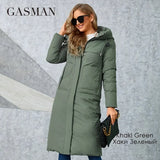 Women's winter coats Fashion Long Hooded Thickened Warm Down Jacket Casual Multifunctional Pocket Ladies Parka