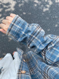 Fongt Plaid Long-Sleeved Shirt Women Spring And Autumn Loose Thin Oversize Harajuku Wind Leisure Shirt Tide