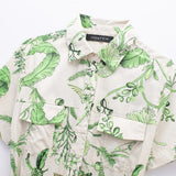New Series Of Spring Printed Belt-Lined Dress-Outfit