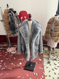 Fongt Winter Imitation Fur Coat Women's 1200 Grams Warm Plush Coat
