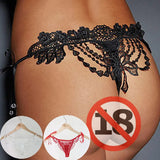 Sex Water-Soluble Lace Lace Bilateral Strap Hollow Lady Low-Rise Underwear