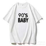 Fongt New Letter Pure Cotton T-Shirt Women Simple Basic Short-Sleeved Top Women's Free-Fitting Sweater