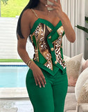 Fongt Fashion Double Buckle Sueding Set Women's Suit