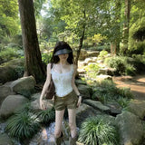 Summer New Vest Summer Body-Creves Umbilly Short Sweet Fresh Knitted Outer First Love