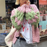 Fongt And Winter New Loose Plush Short Knitted Cardigan Coat