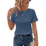 Fongt Wish Hot-Solded Empty V-Neck Short-Sleeved Bat Sleeves Thin T-Shirt New T-Shirt