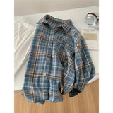 Fongt Plaid Shirt Women 2025 Spring And Autumn New Loose Lazy Trinkets Coat